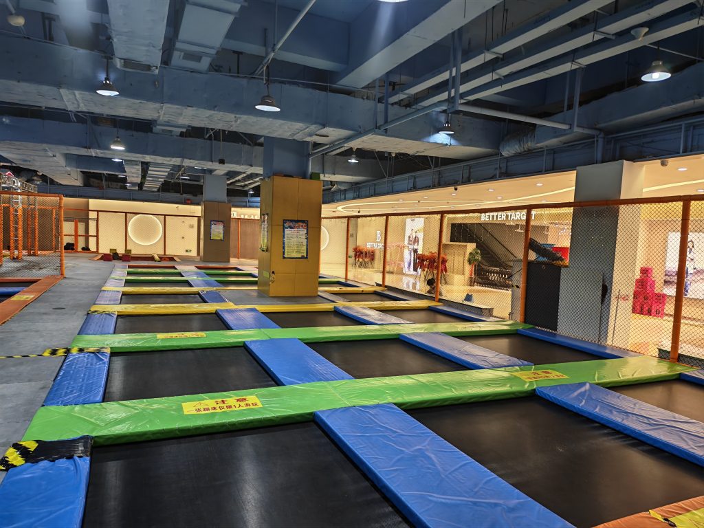 Indoor Trampoline Adventure Park - full setup overview