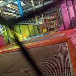 Trampoline & Rope Course Park - side view