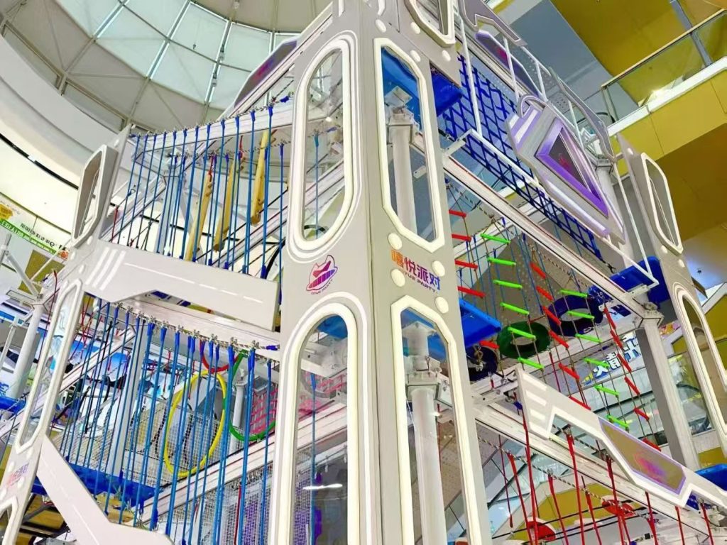 Kids' Rope Course Adventure Park - side view