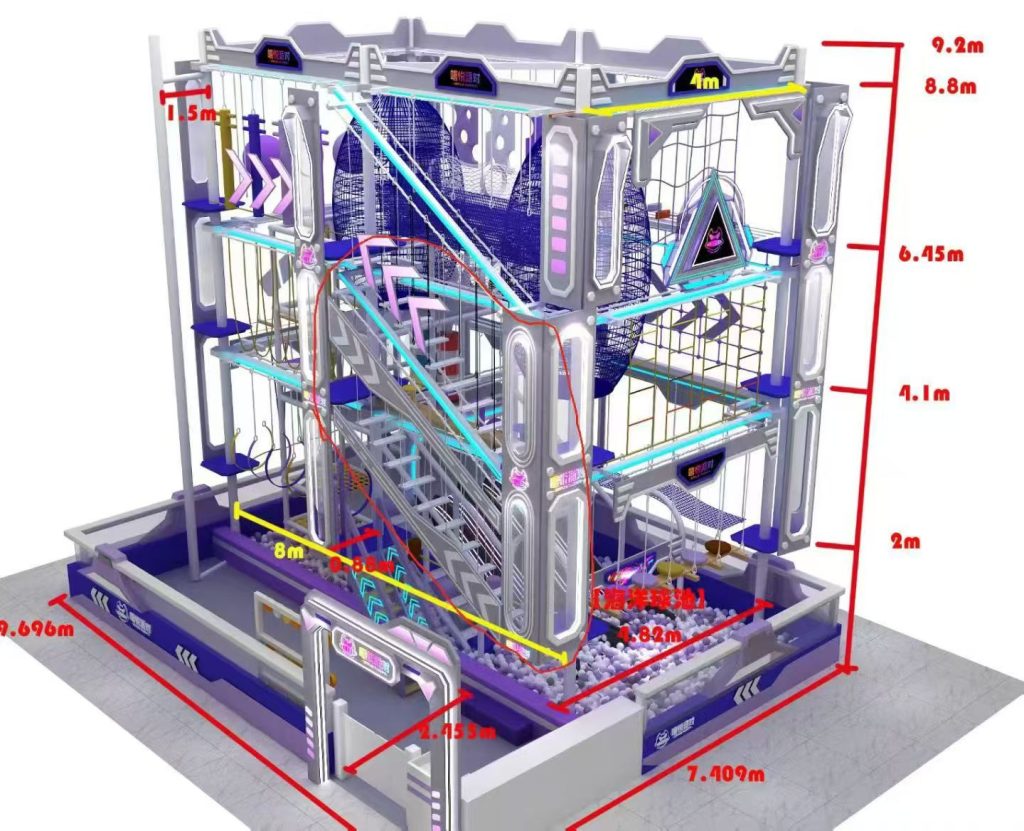 Kids' Rope Course Adventure Park - close-up details
