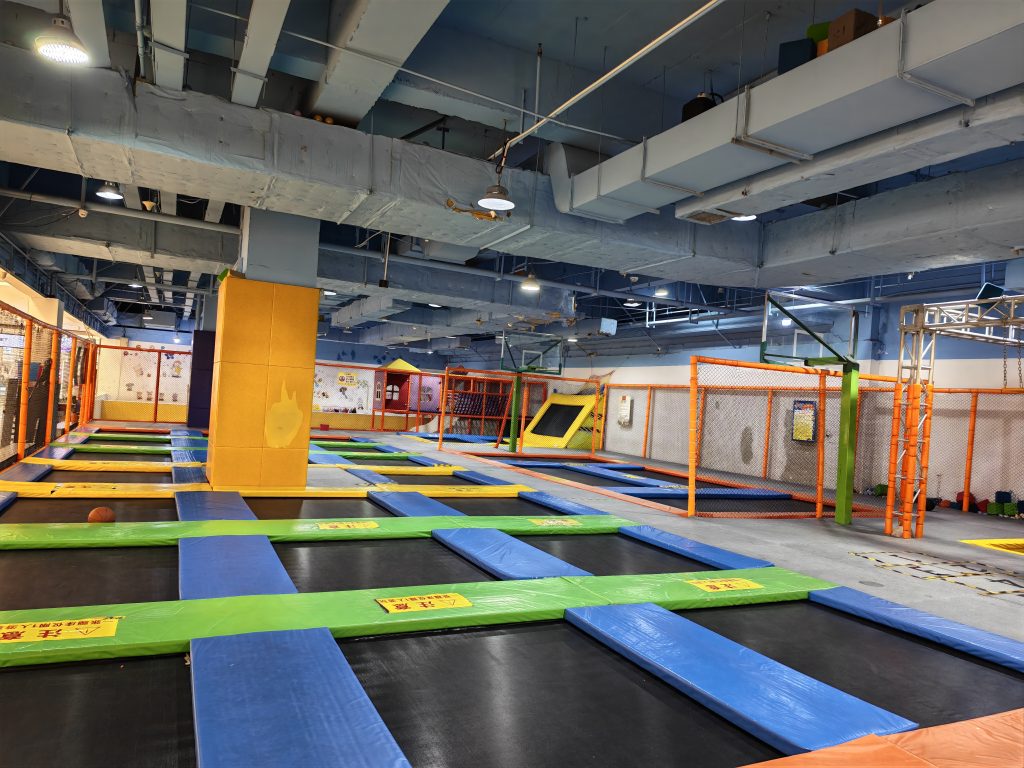 Indoor Trampoline Adventure Park - side view