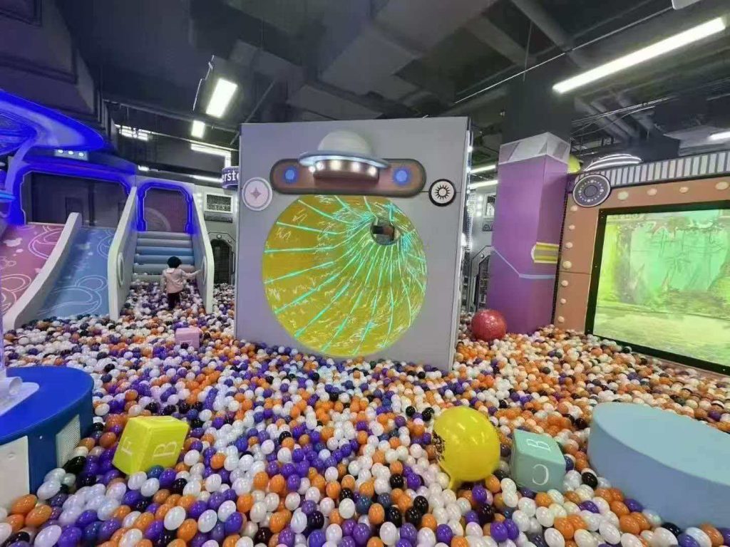 300㎡ Indoor Kids Playground - full setup overview