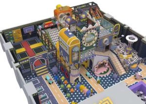 400㎡ Indoor Kids Playground - full setup overview