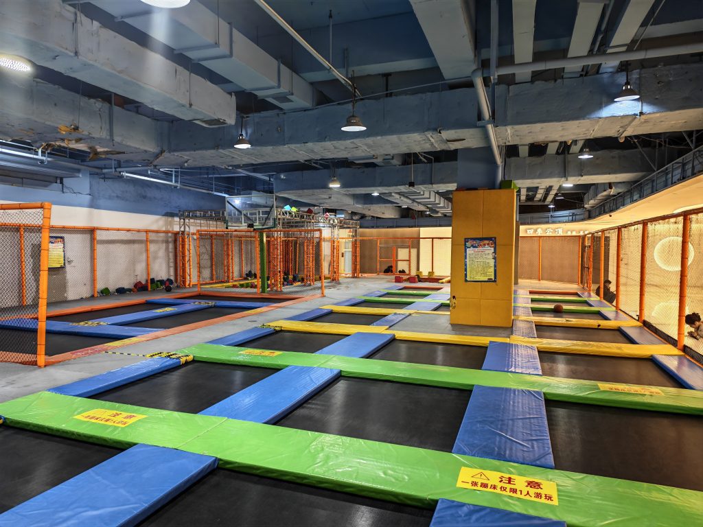 Indoor Trampoline Adventure Park - close-up details