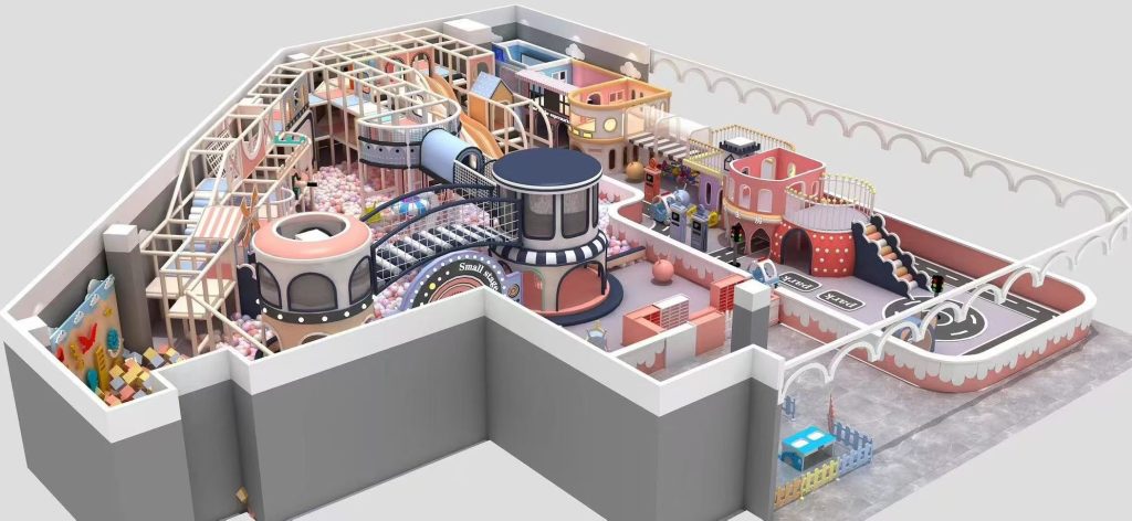 350㎡ Indoor Kids Playground - detailed features