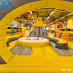 Inflatable bounce castle - close-up details