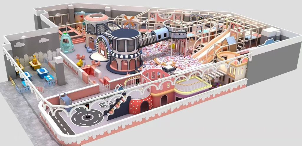 350㎡ Indoor Kids Playground - detailed features