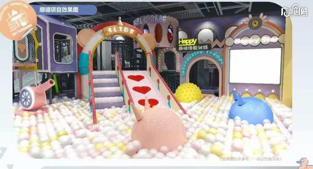 660㎡ Indoor Kids Playground - side view