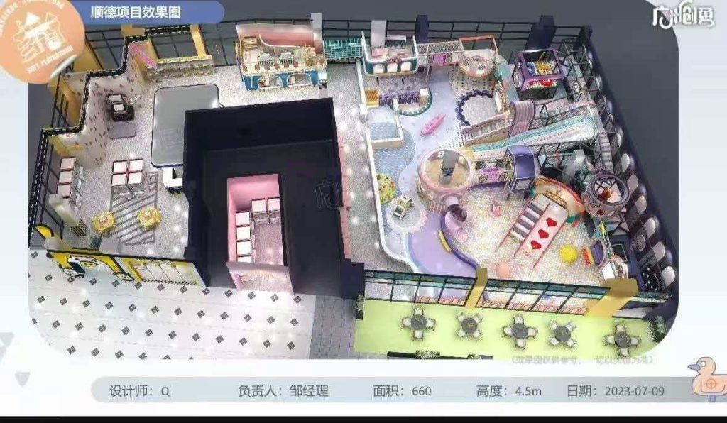 660㎡ Indoor Kids Playground - close-up details