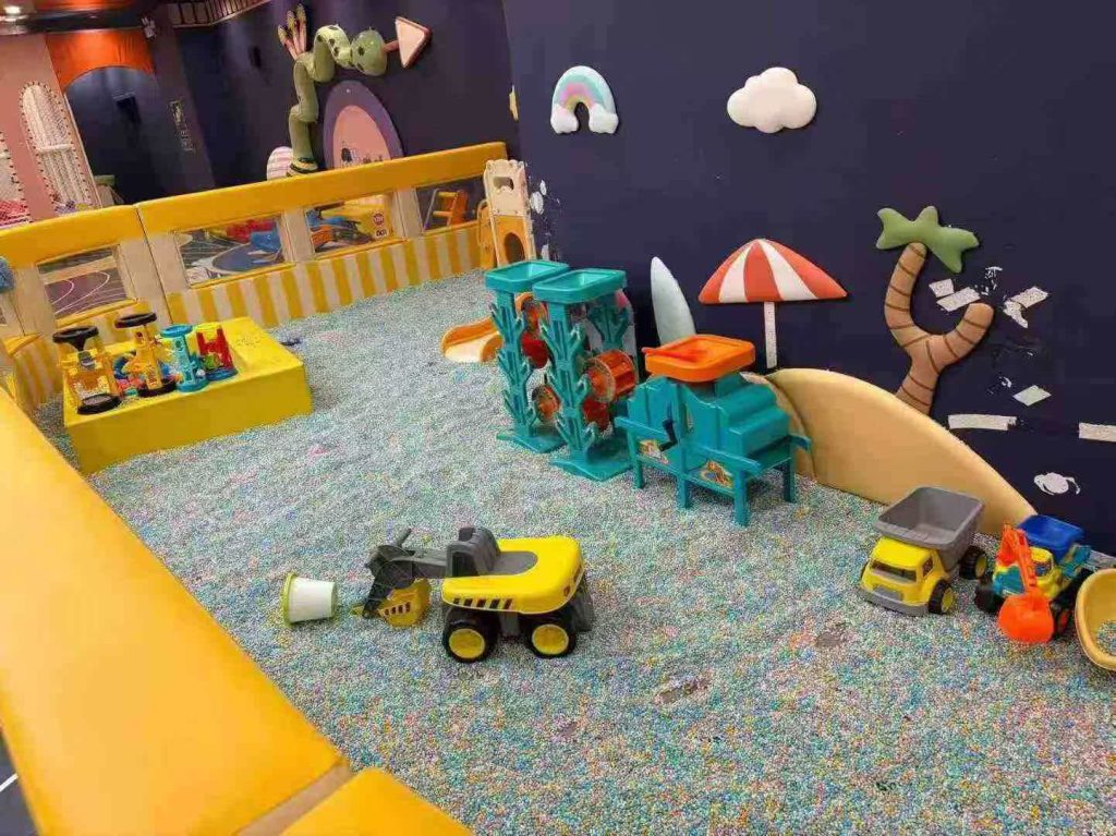 350㎡ Indoor Kids Playground - full setup overview