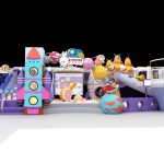 150m2 mall indoor playground equipment with HEROES rocket tower and space capsule ball pit