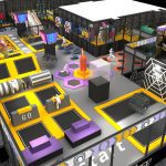 800㎡ Indoor Sports Park Overview - Professional Trampoline Arena Beijing