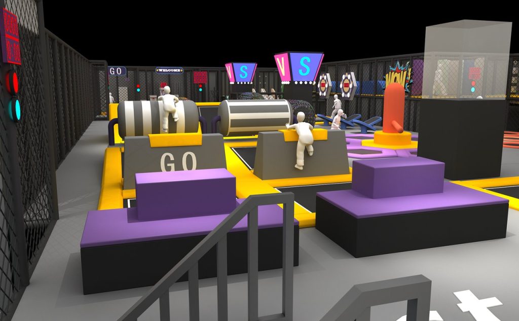 Interactive Game Zone - Indoor Sports Park Multi-Activity Area