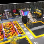 Professional Trampoline Core Area - Indoor Sports Park Beijing