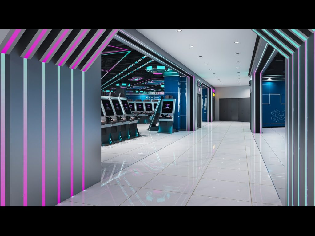 1400sqm Wonderful City Family Entertainment Center corridor-neon-passage - GO2AMUSE