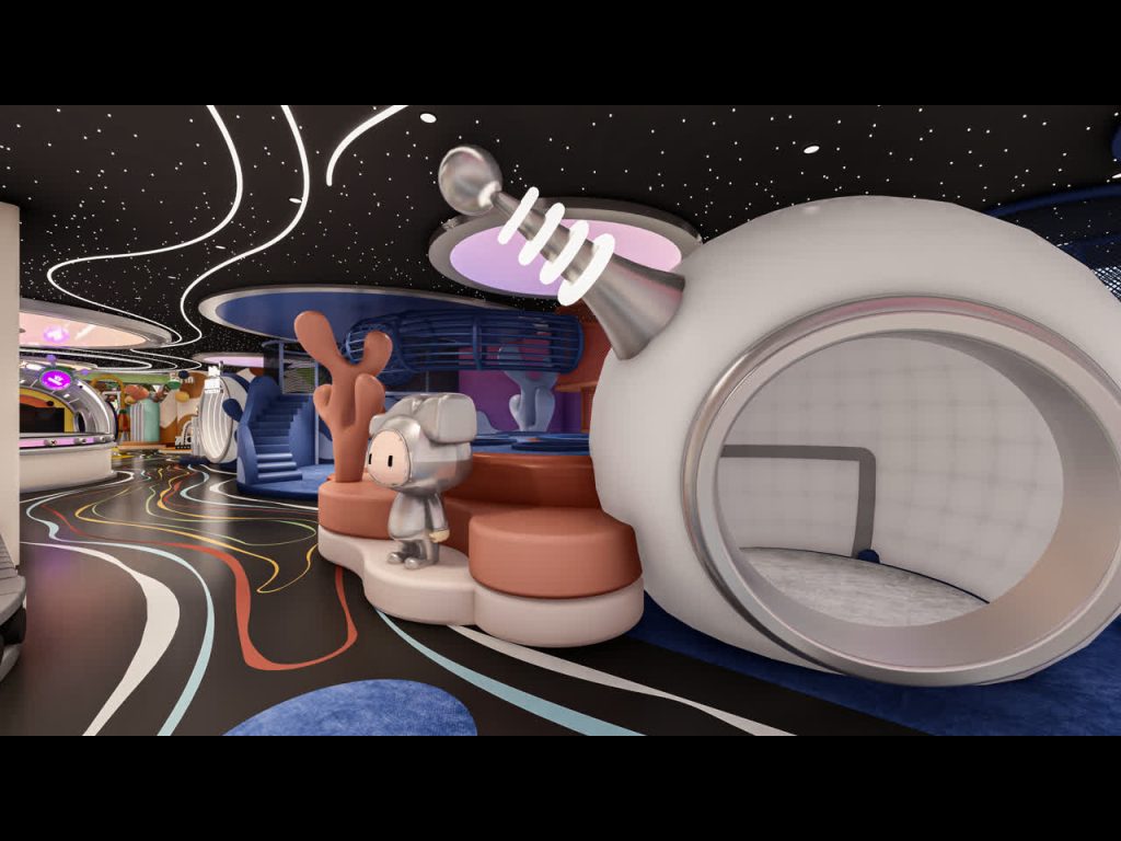 Space Capsule Rest Area for Parents