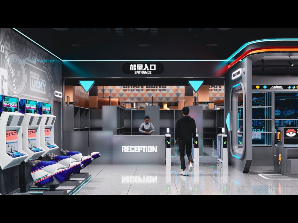 1800sqm Captain Lightning Family Entertainment Center reception-entrance-gate - GO2AMUSE