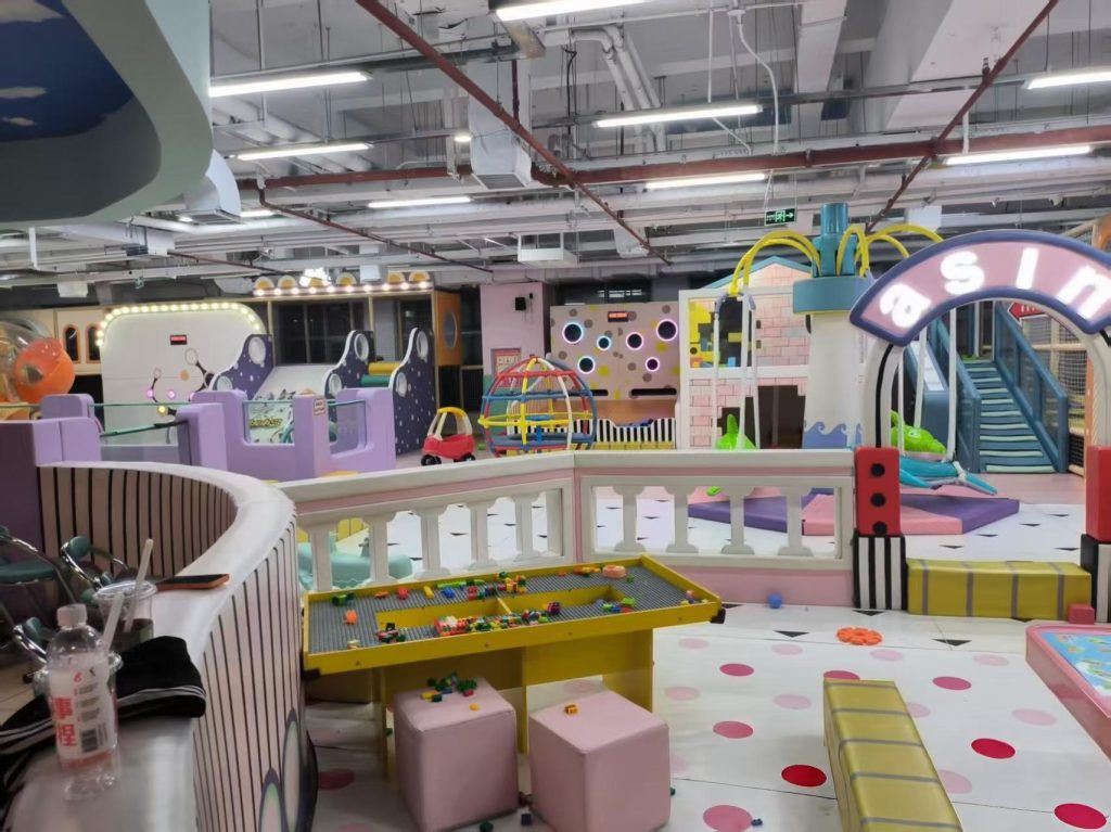 500㎡ Indoor Kids Playground - full setup overview