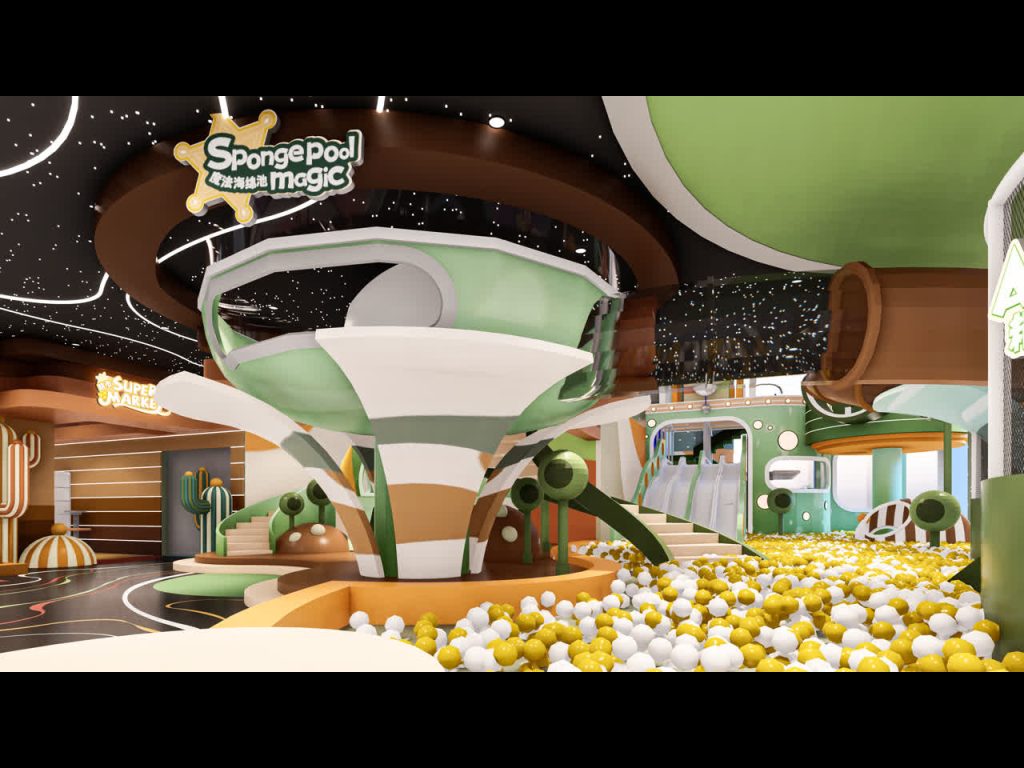 Magic Sponge Pool Zone with Ball Pit and Slide