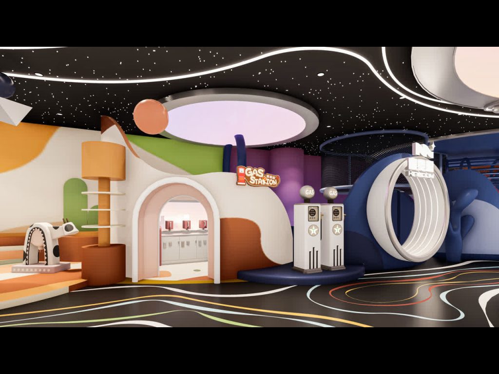 Gas Station Transportation Hub Play Zone