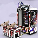 Elite Commando Double Shooting Arcade Machine - in operation