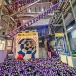 660sqm purple indoor playground big horn slide and ball pit - GO2AMUSE