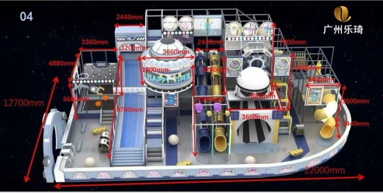 248㎡ Indoor Kids Playground - close-up details