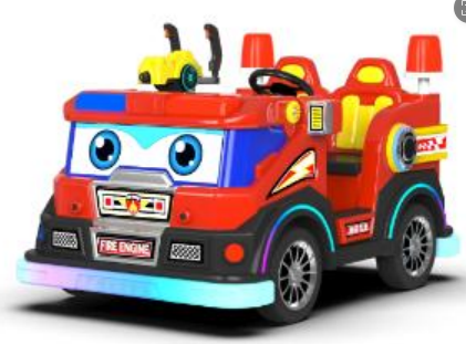 Kids Electric Fire Truck - in operation