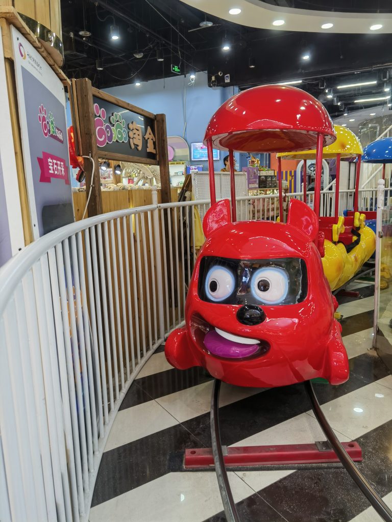 Track Train Ride for Indoor Amusement - in operation