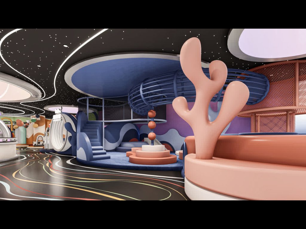 Underwater Coral Kingdom Climbing Structure