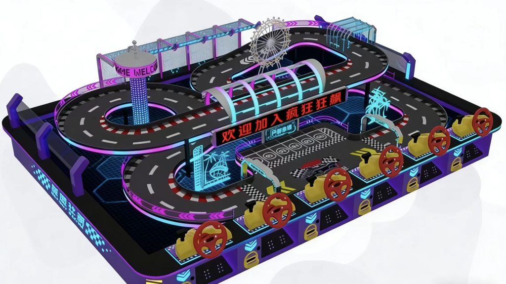 Speedy Racer 6-Player Pro - side view