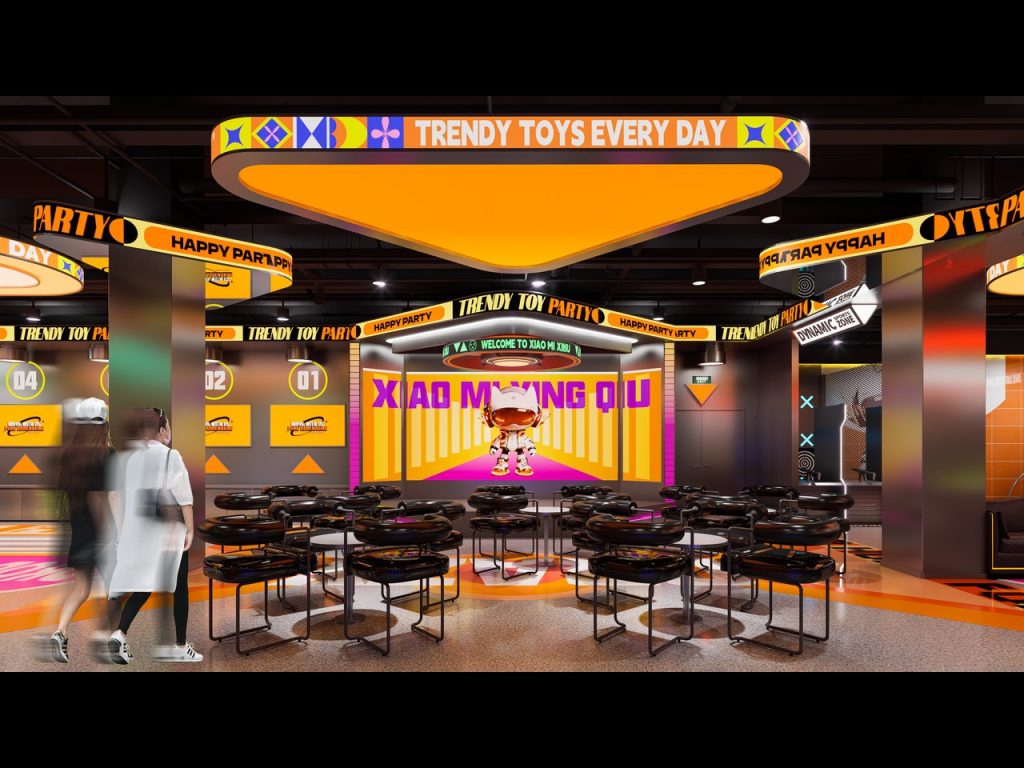 Main Entrance Cyber Character - Trendy Toy Park Store Design - GO2AMUSE