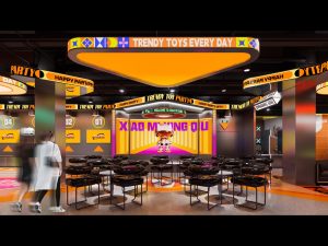 Main Entrance Cyber Character - Trendy Toy Park Store Design - GO2AMUSE